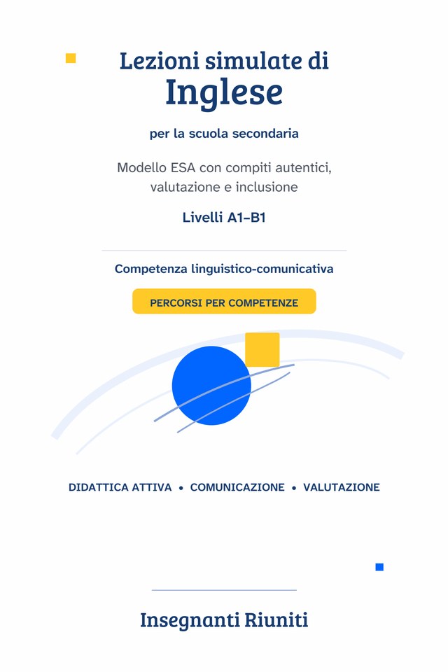 Copertina di Lezioni simulate di Inglese — Modello ESA, livelli A1–B1